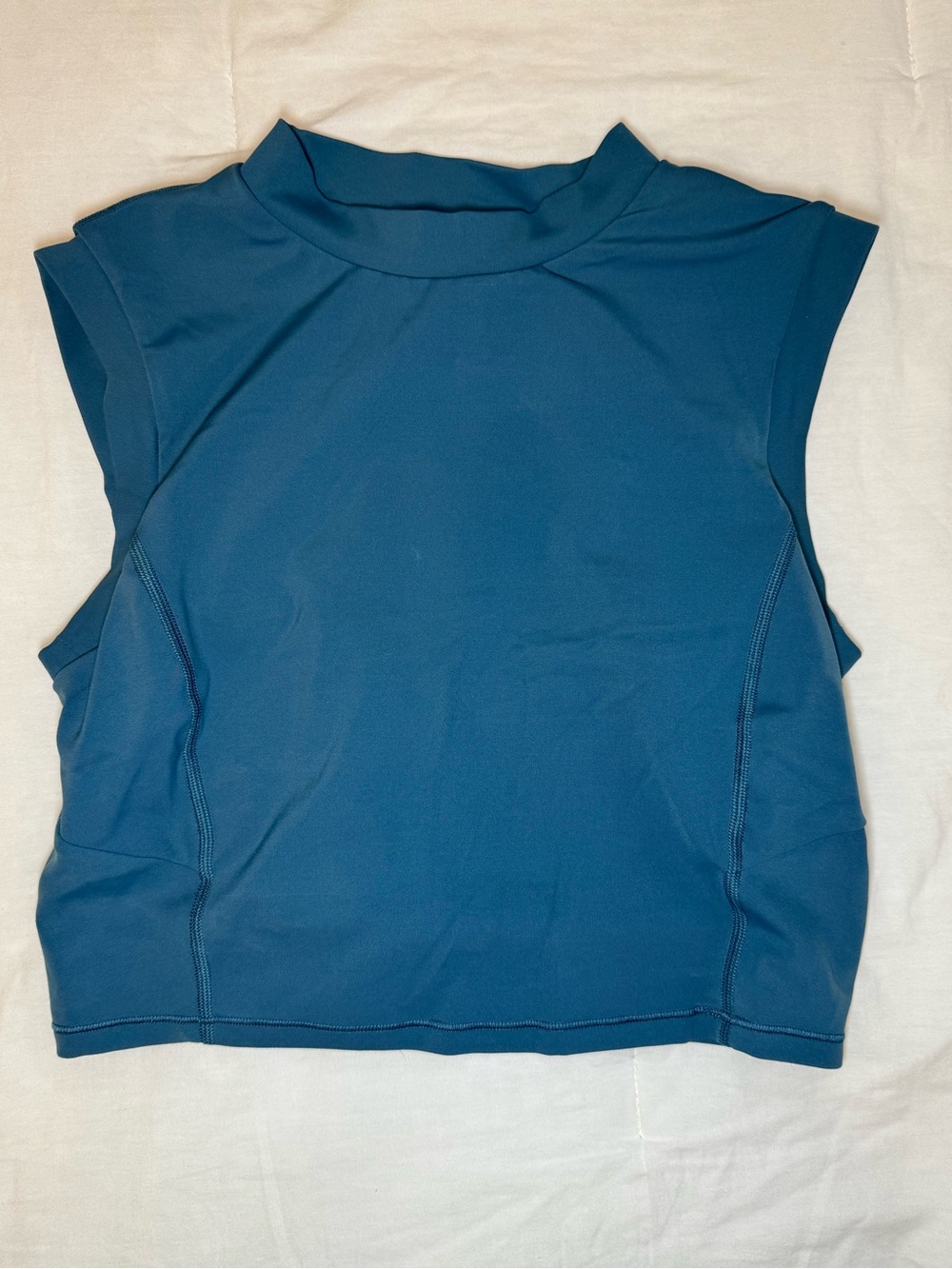 Lululemon Women's Sleeveless Mock Neck Top - Blue
